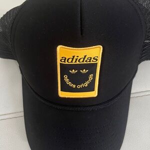 Adidas Originals Black Cap with Yellow Patch